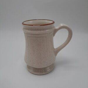 Syracuse China Brown Speckled Mug Pedestal Stoneware Coffee Tea